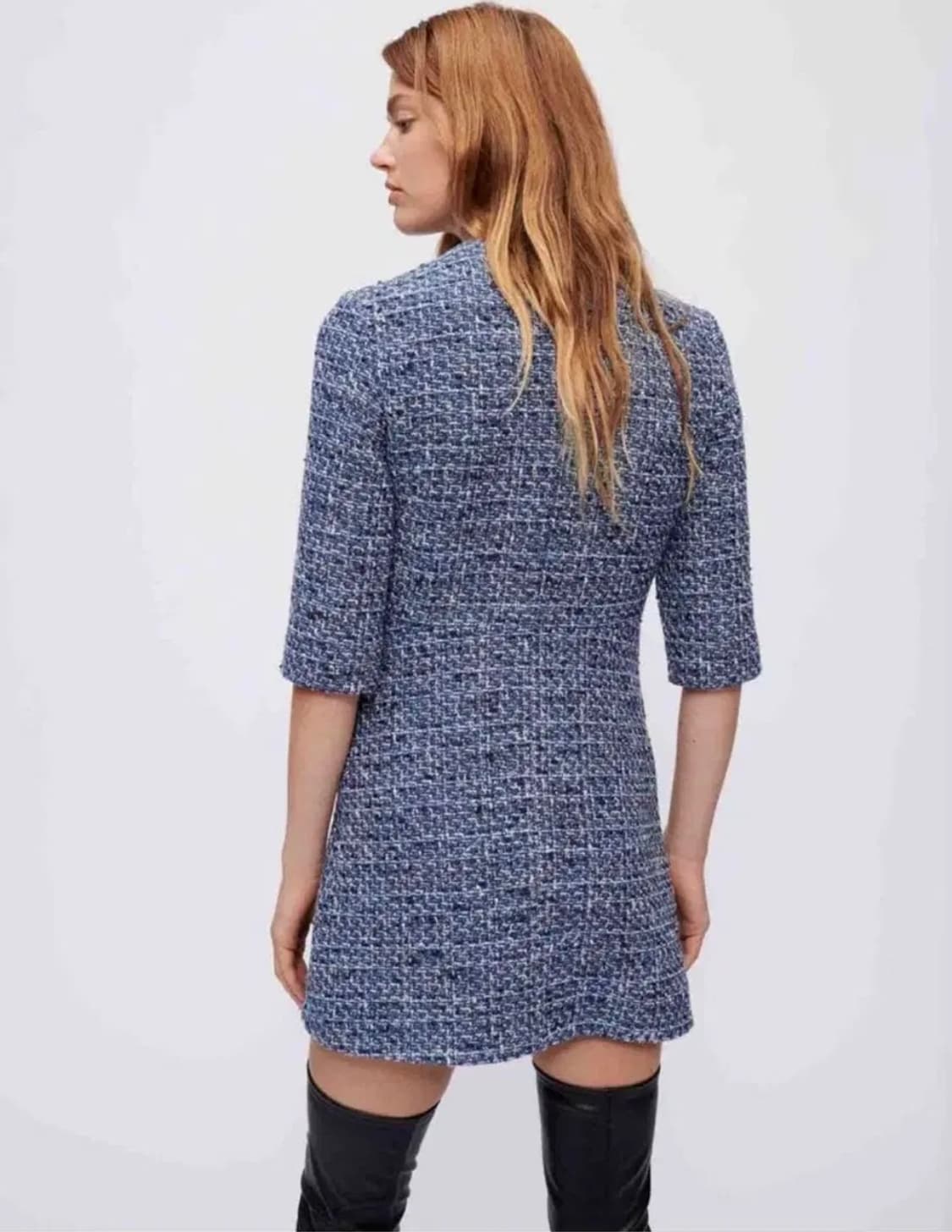 maje 마쥬 트위드 미디 원피스 상품이미지2
