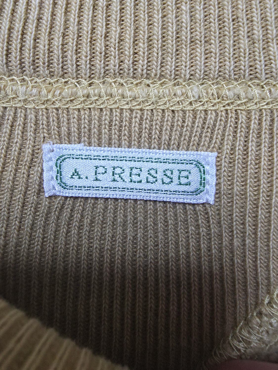 [2] a.presse 아프레쎄 22fw 스웻셔츠 골드 상품이미지4