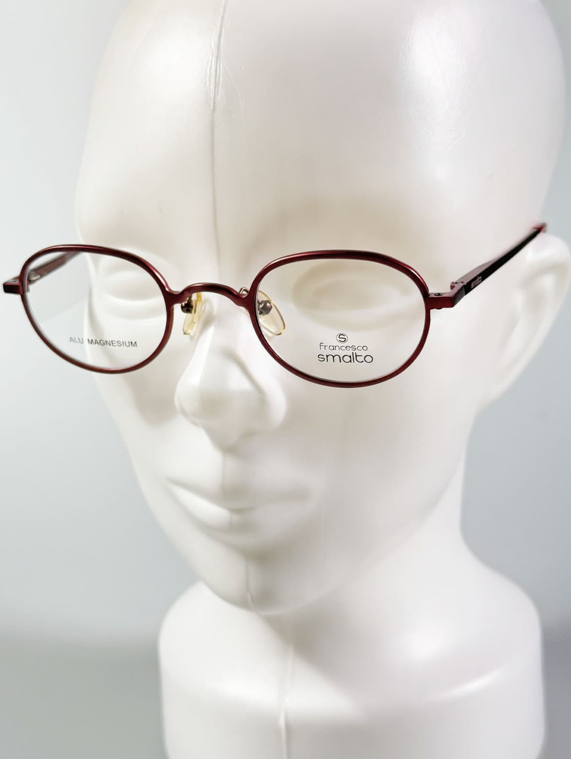 Francesco Smalto 버건디 레드 프레임 빈티지 안경 상품이미지8