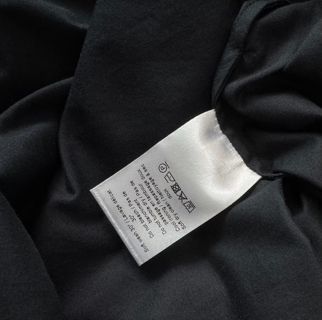 르메르 트위스티드 셔츠 드레스 블랙 40 상품이미지5