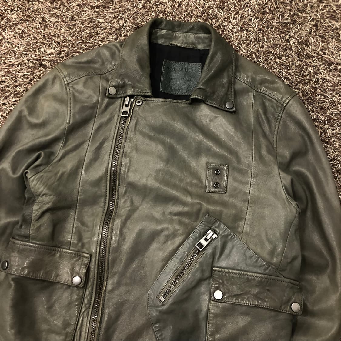 올세인츠 양가죽 라이더 레더 가죽 바이커 자켓 상품이미지2