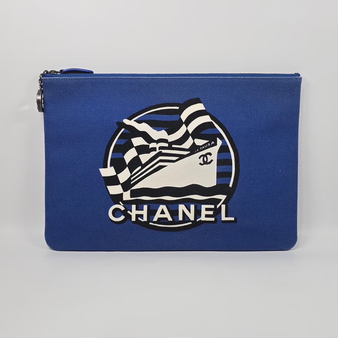 샤넬 뉴미듐 패브릭 참 클러치백 상품이미지2