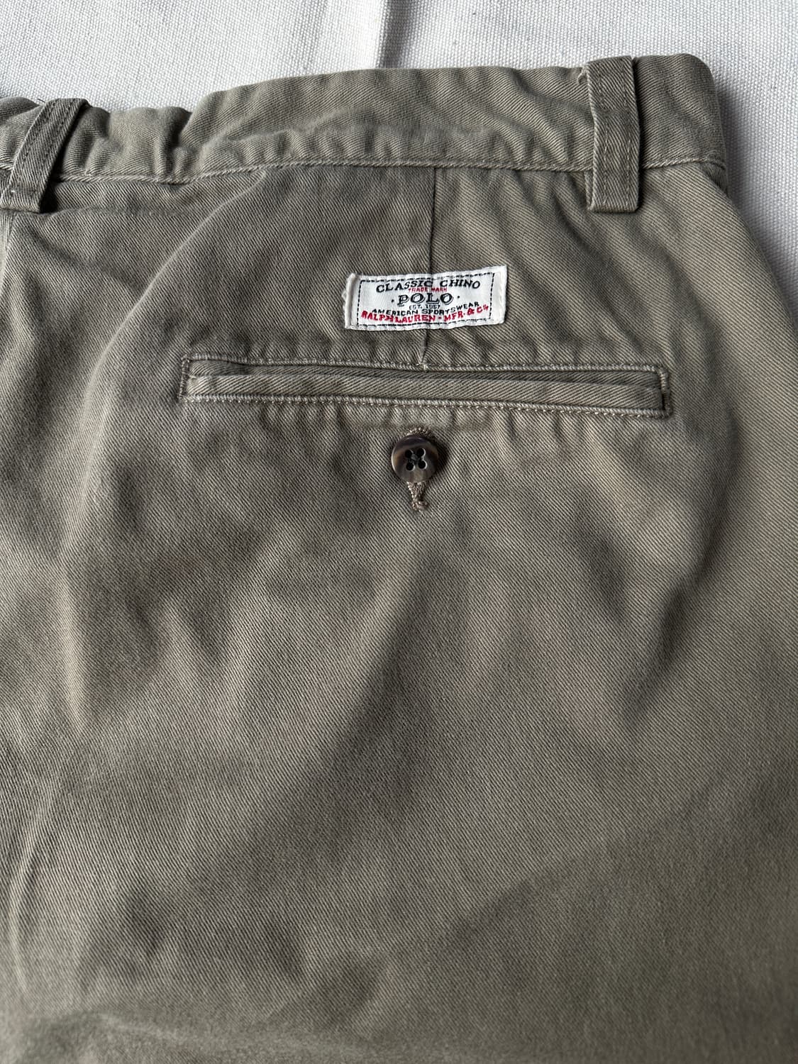 32x30 폴로 치노 팬츠 올리브그린 상품이미지5