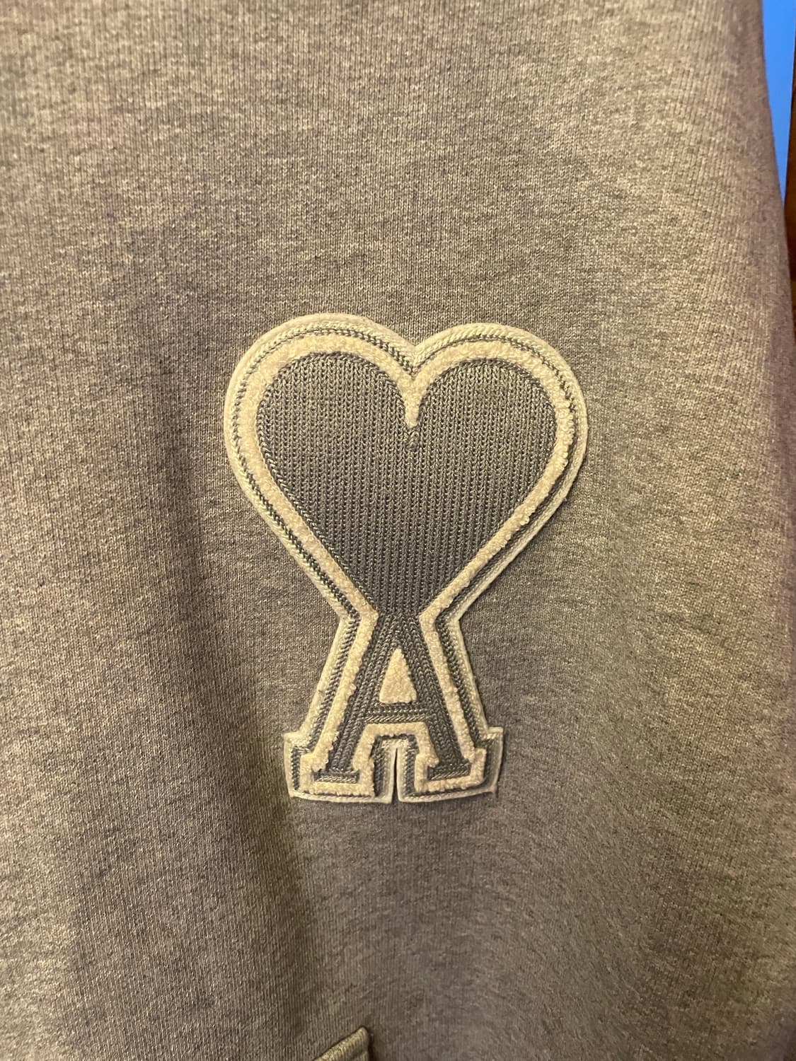 아미 빅하트로고 그레이 후드 상품이미지2