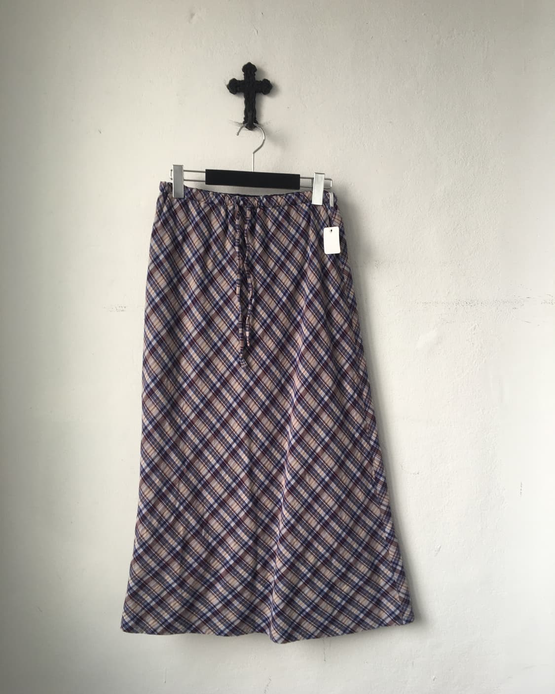 Check pattern skirt 상품이미지1