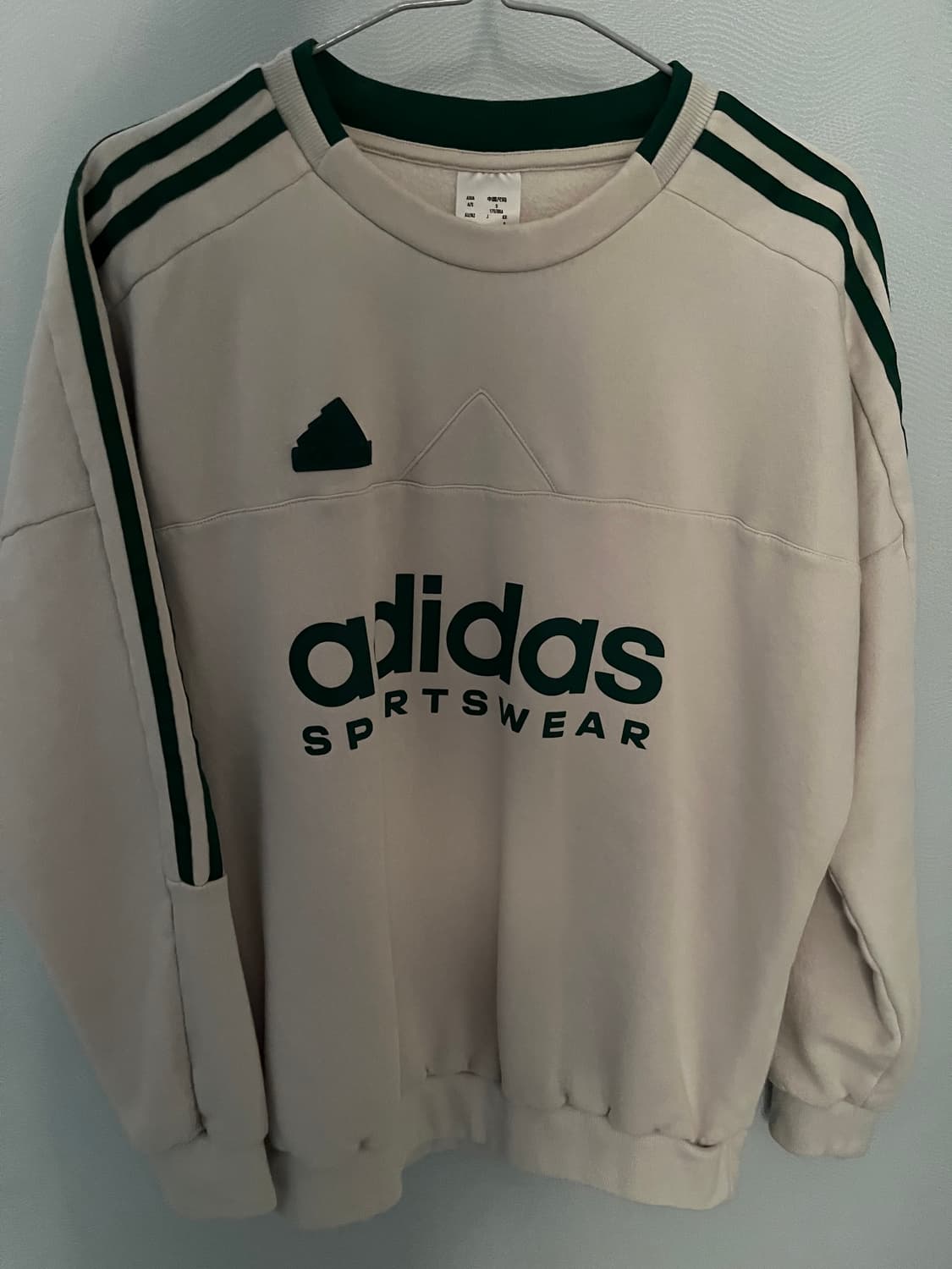 아디다스 아이보리 맨투맨 상품이미지1