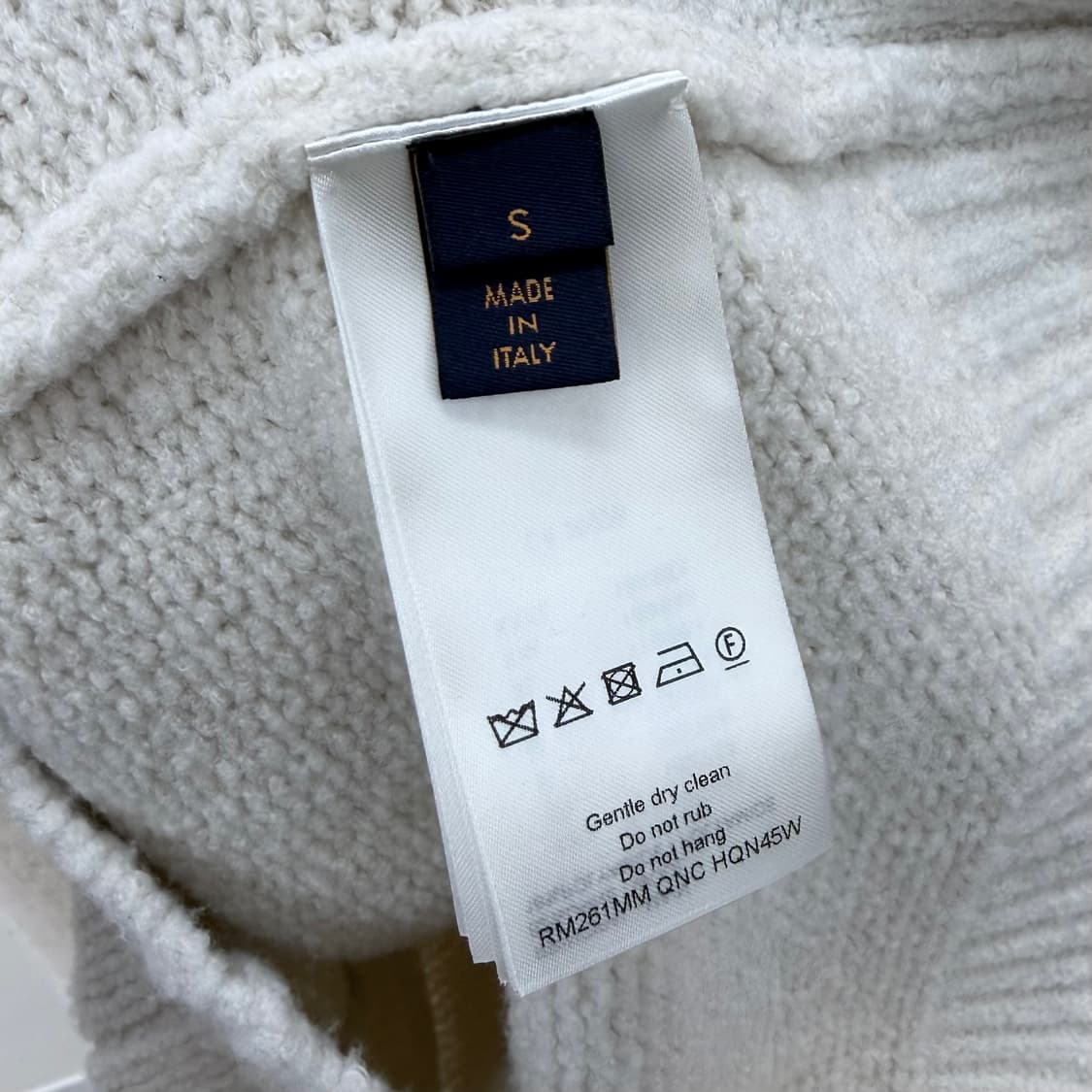 [S+급/S] 25FW 루이비통 LV 인타르시아 크루넥 니트 아이보리 상품이미지6