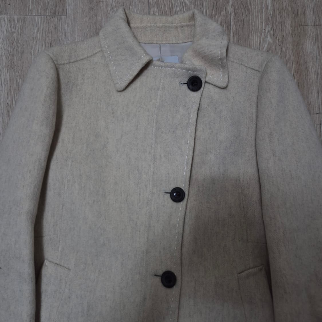 한섬 시스템 여성 핸드메이드 모직 싱글코트 상품이미지2