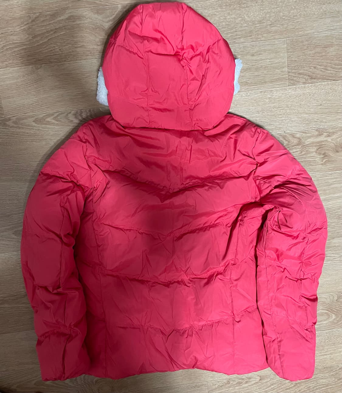 뉴발란스 레드 핑크 패딩 90(M) 상품이미지2