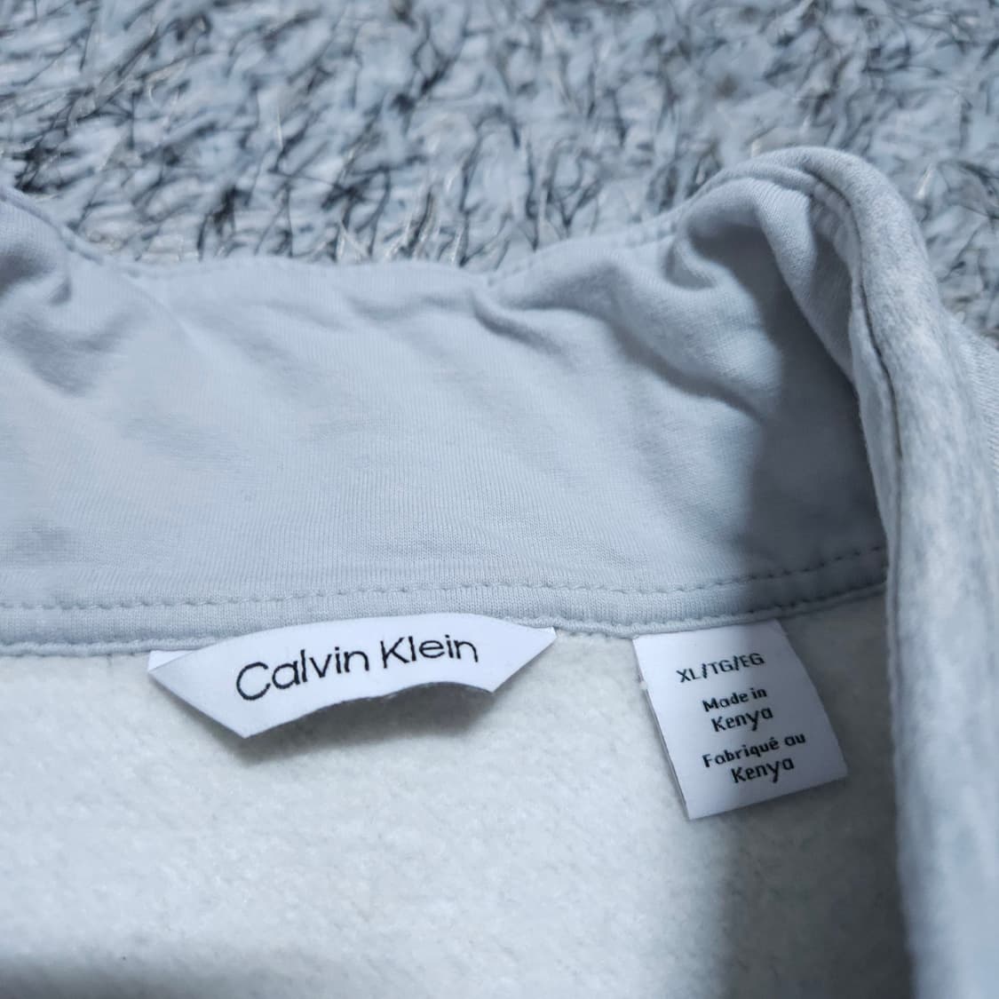 CK켈빈클라인) XL 남자 기모하프집업 맨투맨 / 왕눈이샵 상품이미지9