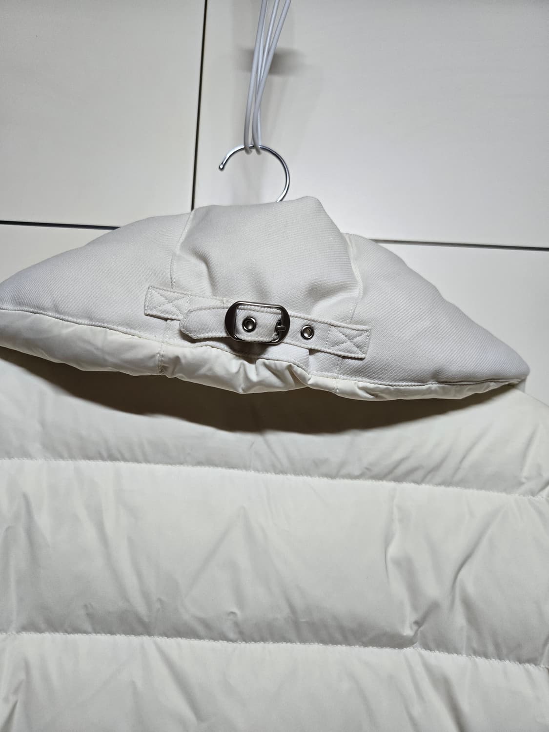 renoma(레노마)여성 아이보리 덕다운 롱 패딩 상품이미지5