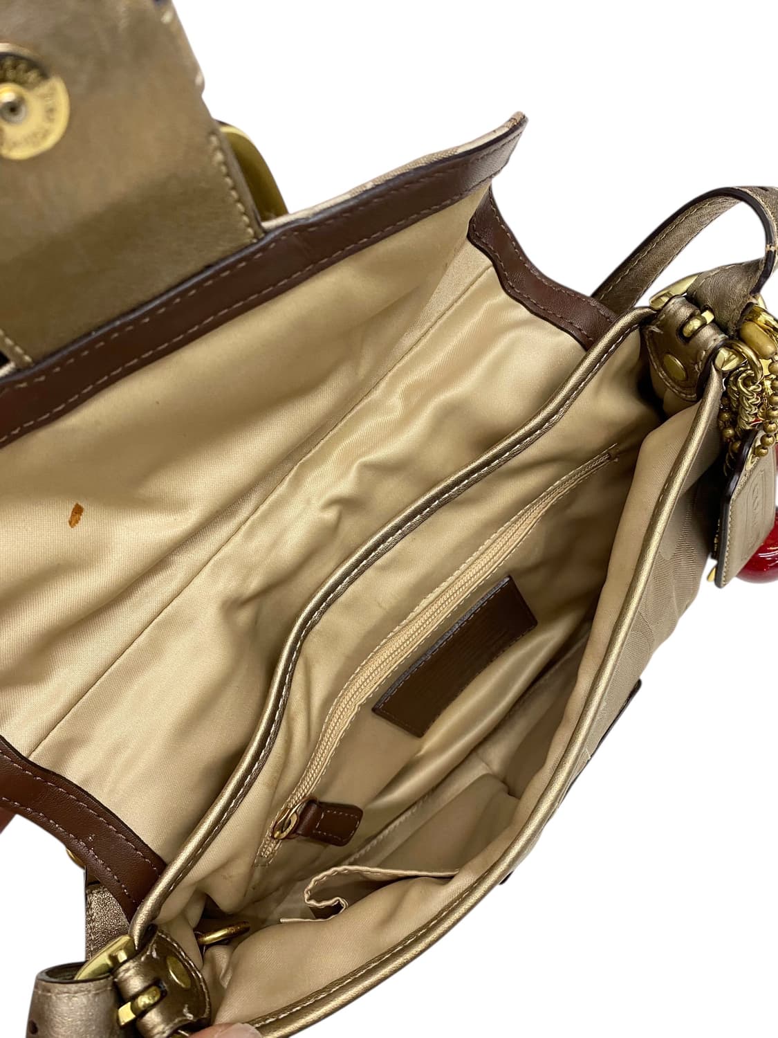 코치 y2k 골드 숄더백 + 체리키링 상품이미지3