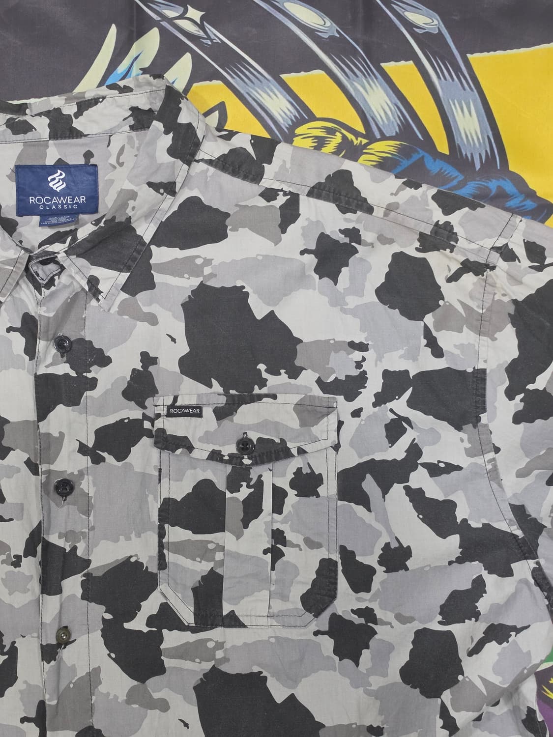 ROCAWEAR 카모패턴 반팔 셔츠 6XB 상품이미지4