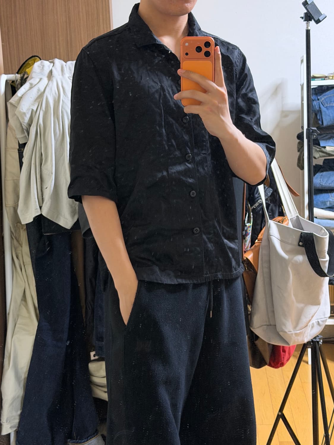 논네이티브 레이온 하프셔츠 상품이미지3
