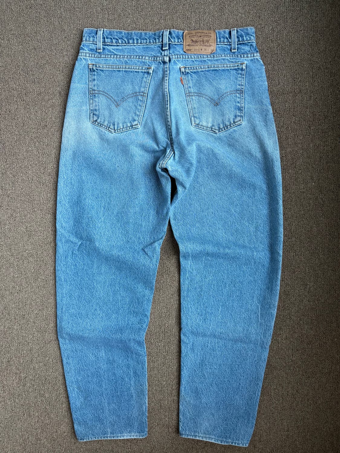 90s Levis 오렌지탭 550 리바이스 릴렉스 테이퍼트 데님팬트 상품이미지4