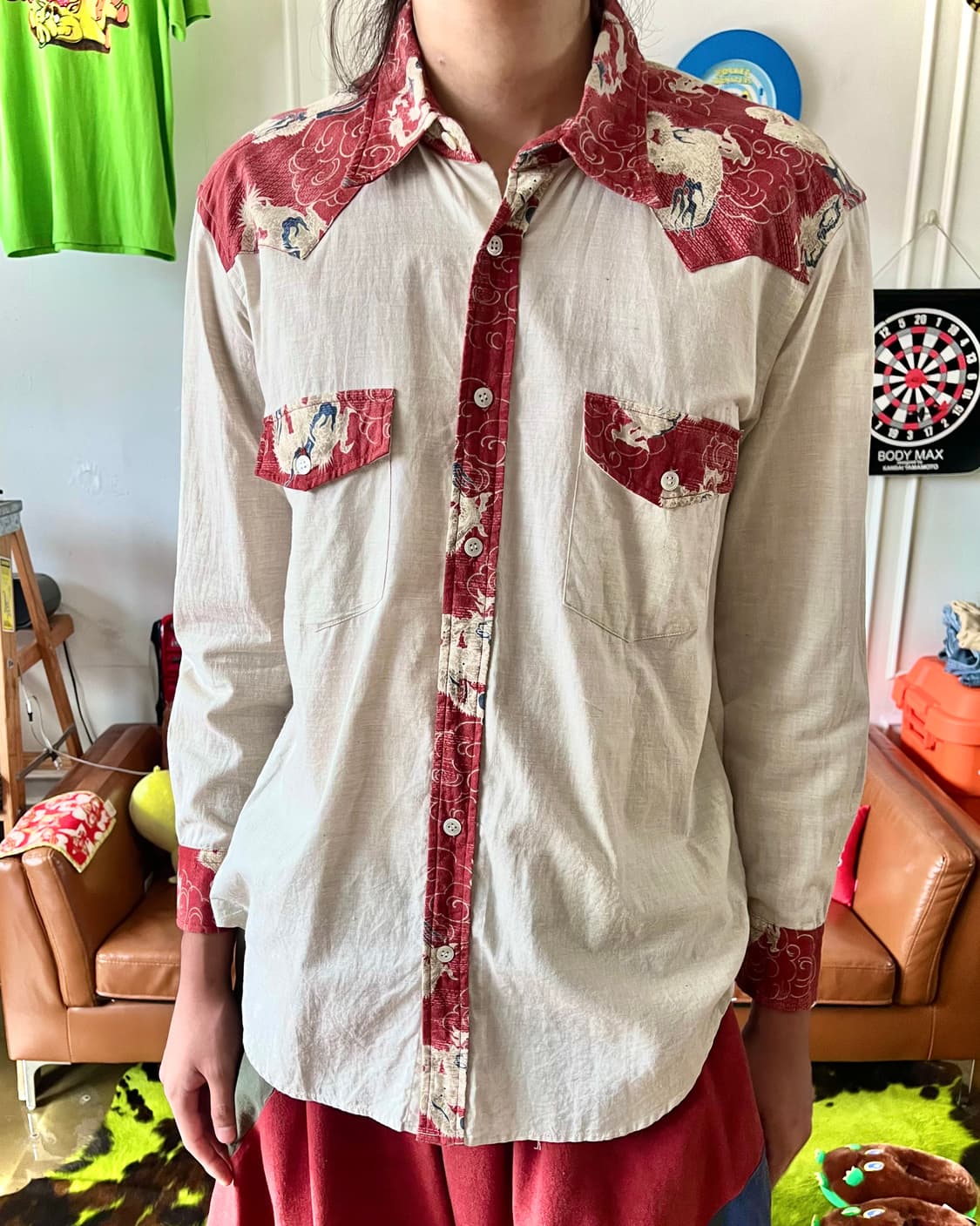 やゝか工房 Japan Oriental Dragon Art Shirt 상품이미지2
