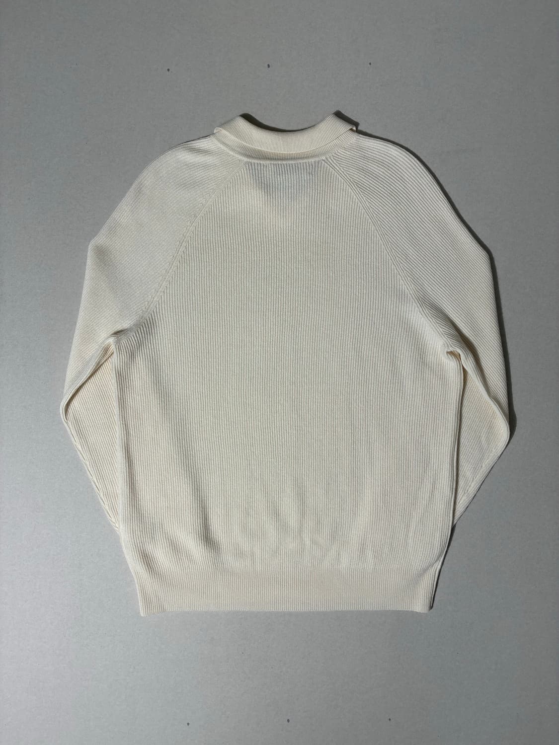 브루넬로 쿠치넬리 캐시미어 브이넥 폴로 니트 스웨터 아이보리 50사이즈 상품이미지2