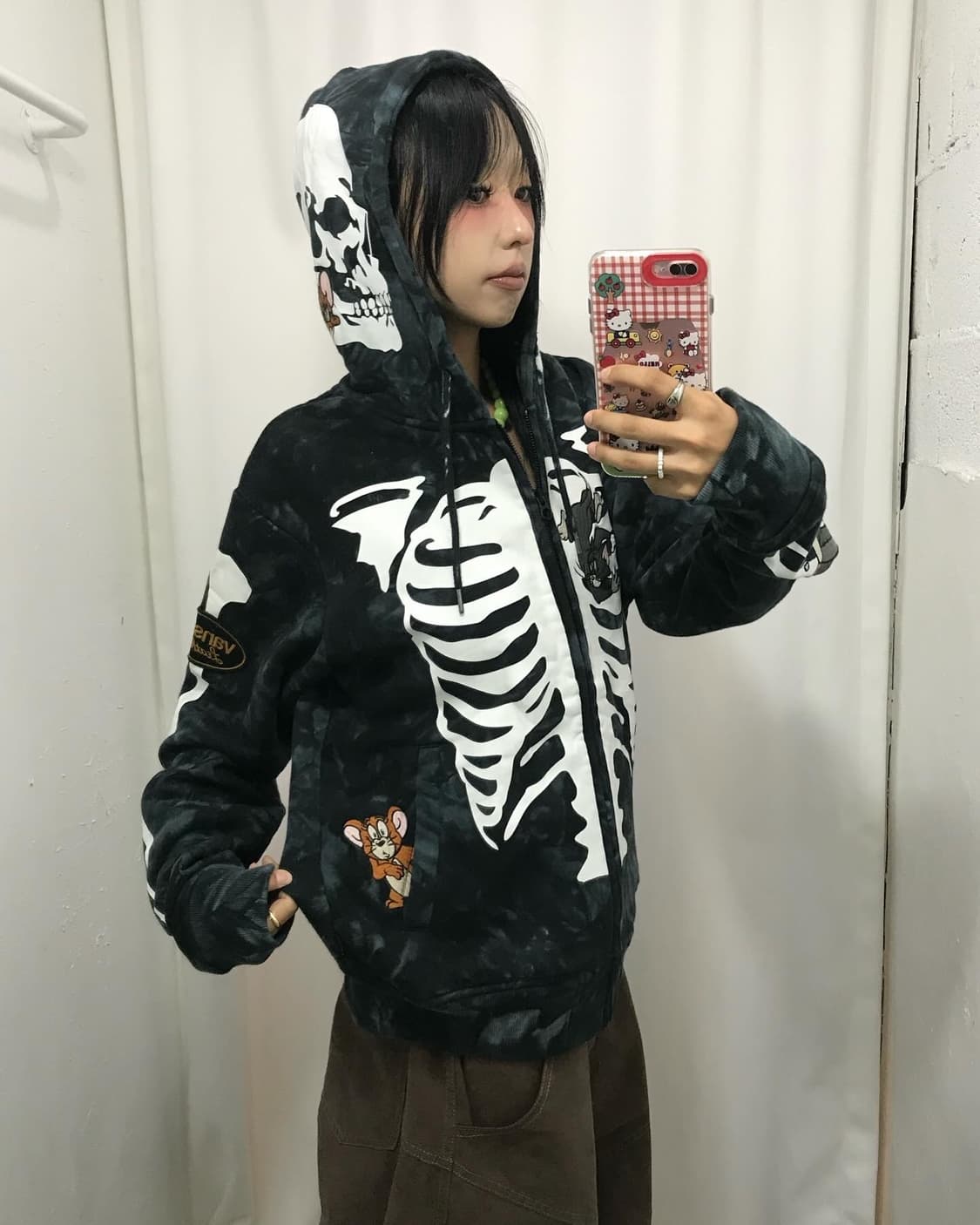 Vanson X Tom&Jerry Bone Hood Zip-Up 상품이미지7