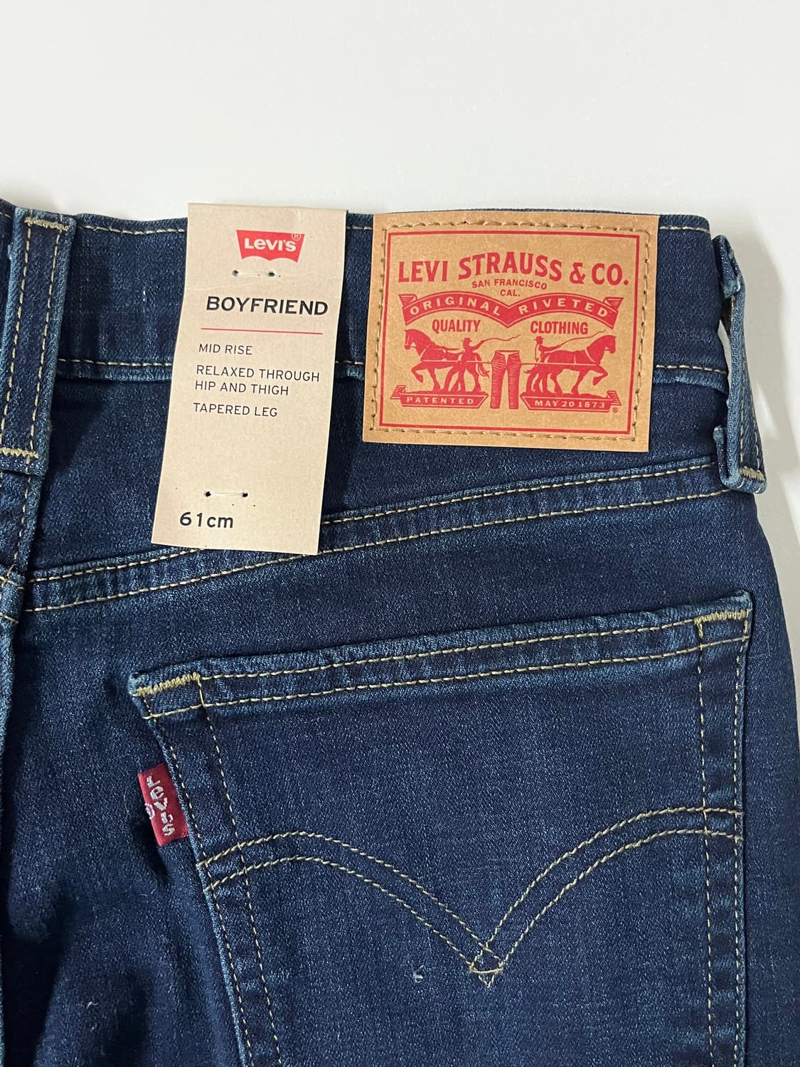 24) 새상품 리바이스 보이프렌드 데님 청바지 상품이미지4