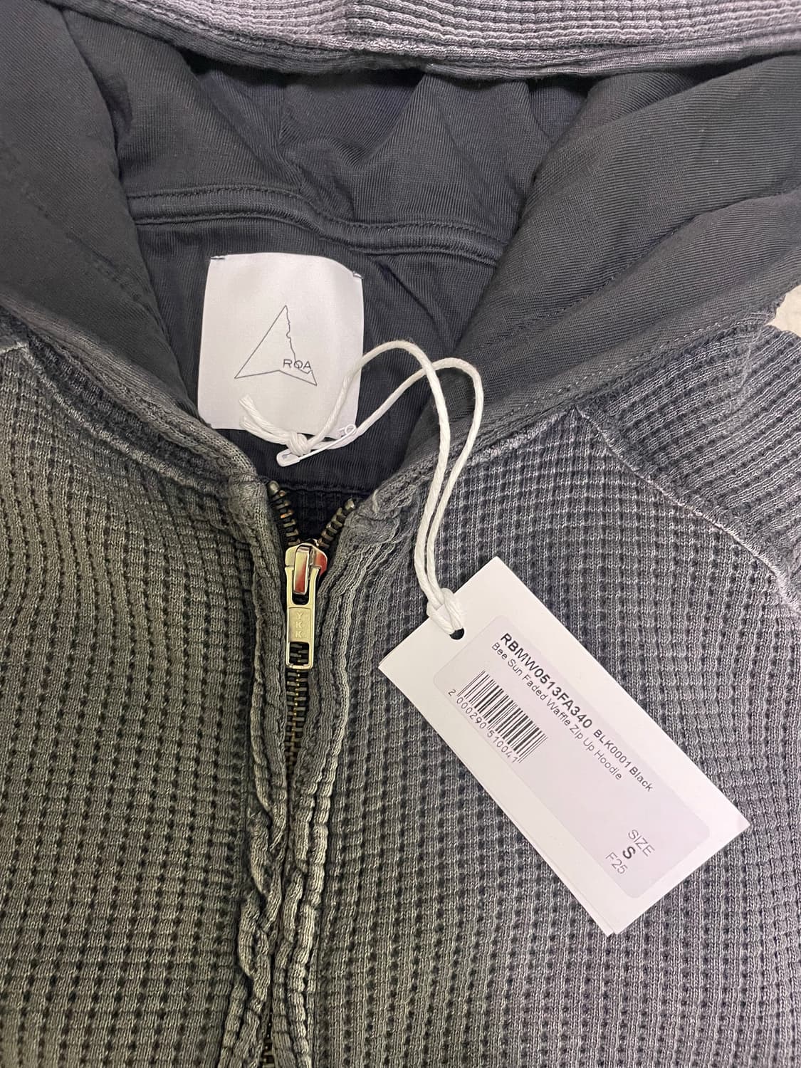 Roa bee sun faded 와플 후드 S 상품이미지3