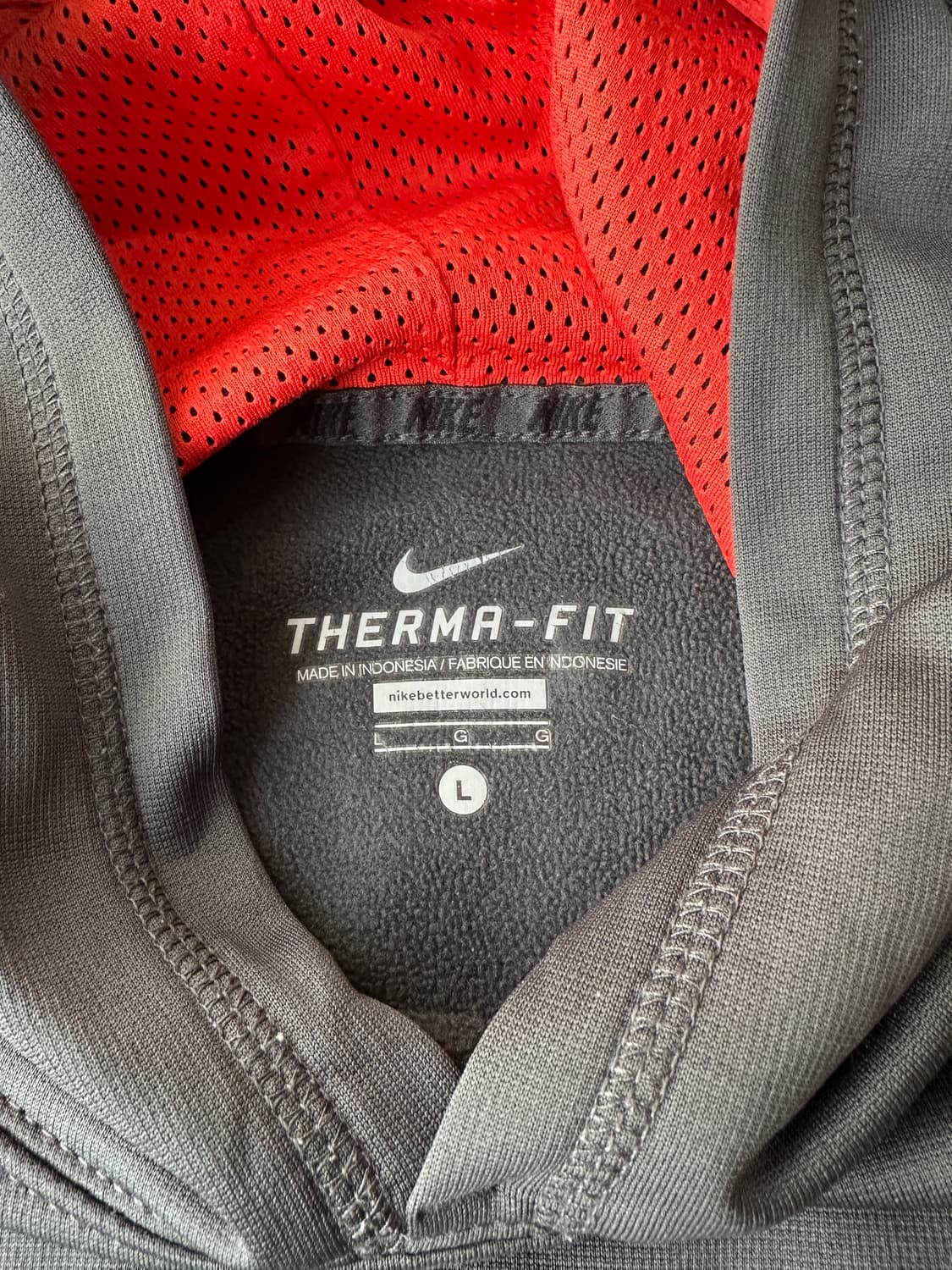 나이키 빅 스우시 써마핏 기능성 후드티 L 상품이미지4