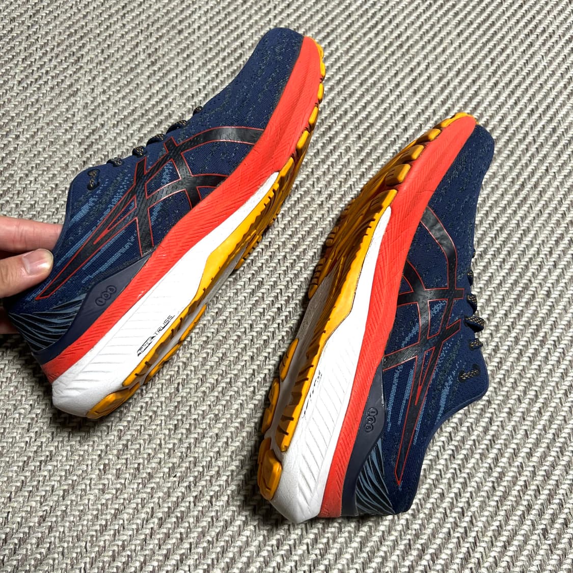 [260mm] asics 아식스 젤 카야노29 네이비 오렌지 런닝화 상품이미지3