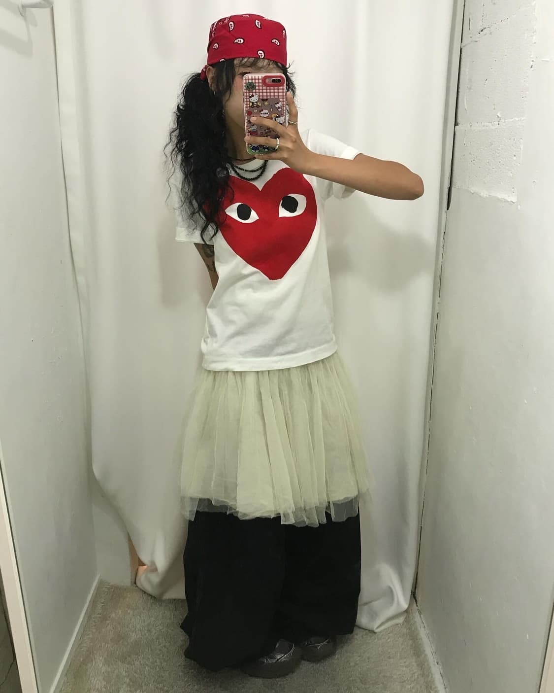 Comme Des Garcons Big Heart Wapen Tee 상품이미지2