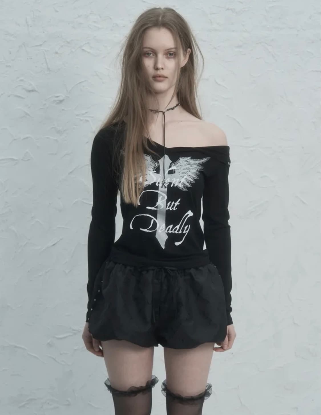 setupexe V-NECK CROSS TOP 셋업이엑스이 크로스탑 상품이미지2