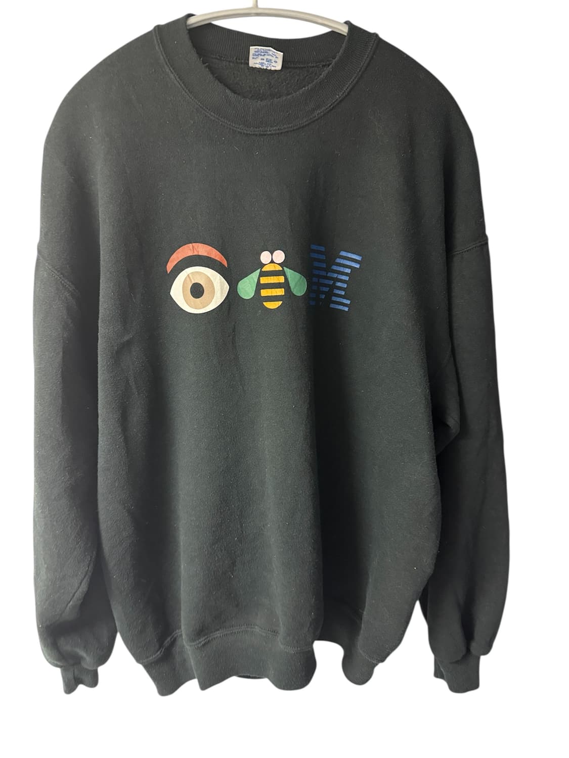 빈티지 90s IBM 오리지널 프로모션 스웻셔츠 맨투맨 블랙 XL 상품이미지1