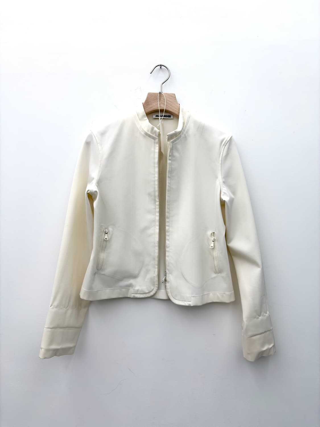 WHITE CHINA COLLAR DOUBLE LAYER JACKET 상품이미지4