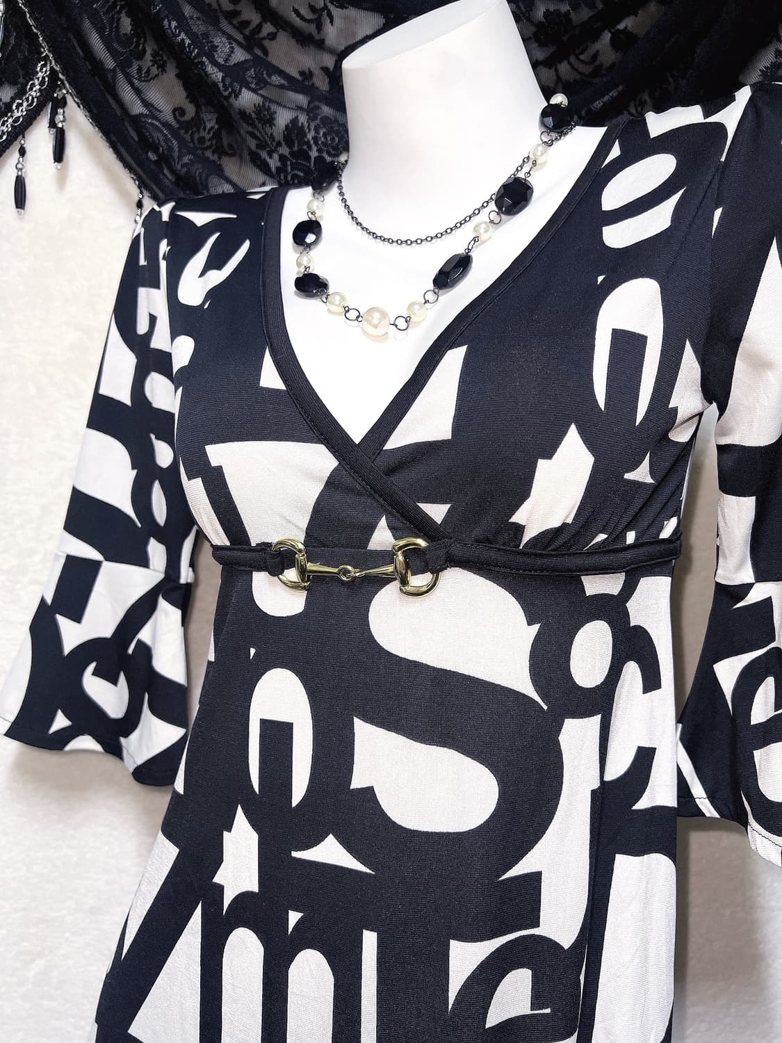 오네갸루 히메 로맨틱 로걀 금장버클 미니원피스 아게하 헤이세이 마즈깔 상품이미지6