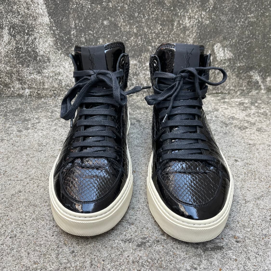 [41] Saint Laurent 아카이브 레더 하이탑 스니커즈(260) 상품이미지2