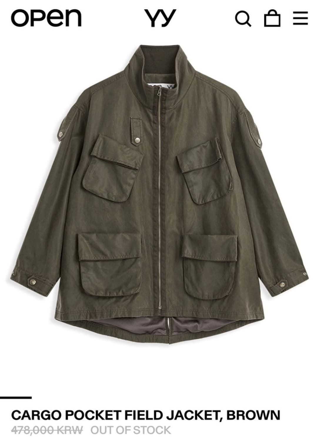 Open yy 카고 포켓 필드 자켓 상품이미지1