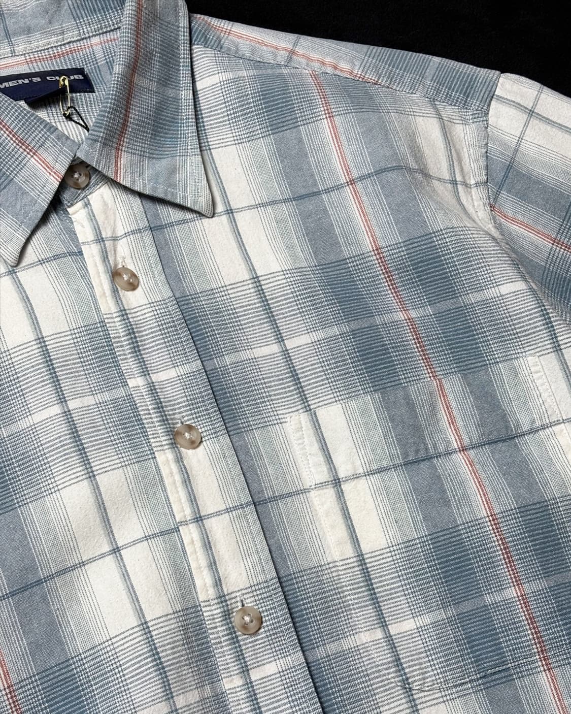 일본빈티지 MEN'S CLUB 체크 셔츠 상품이미지4