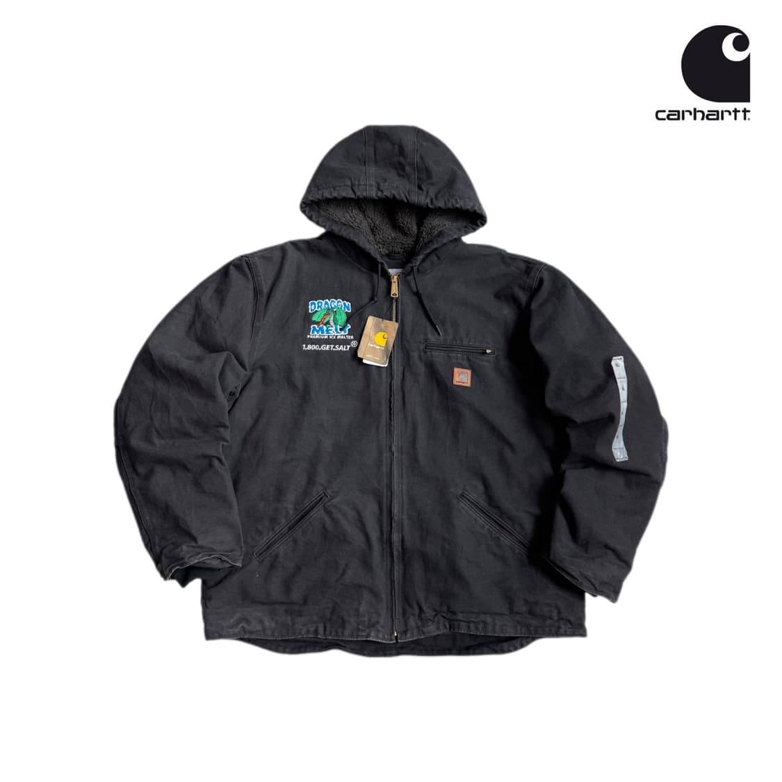 *새상품* 칼하트 J141 blk 덕액티브 후드 워크자켓 블랙 상품이미지1