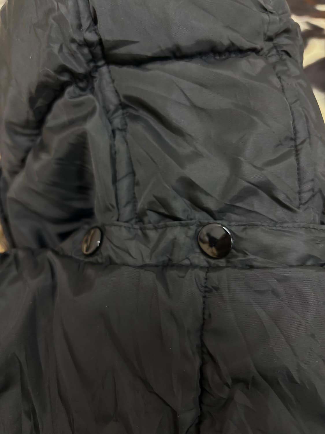 Y2K Black Fur Padding 상품이미지5