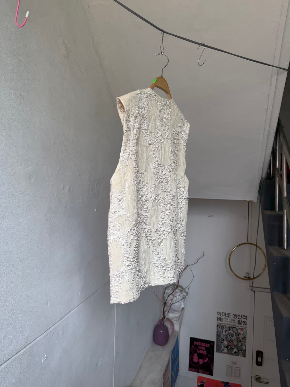 빈티지 크림 오버핏 레이스 베스트 상품이미지7