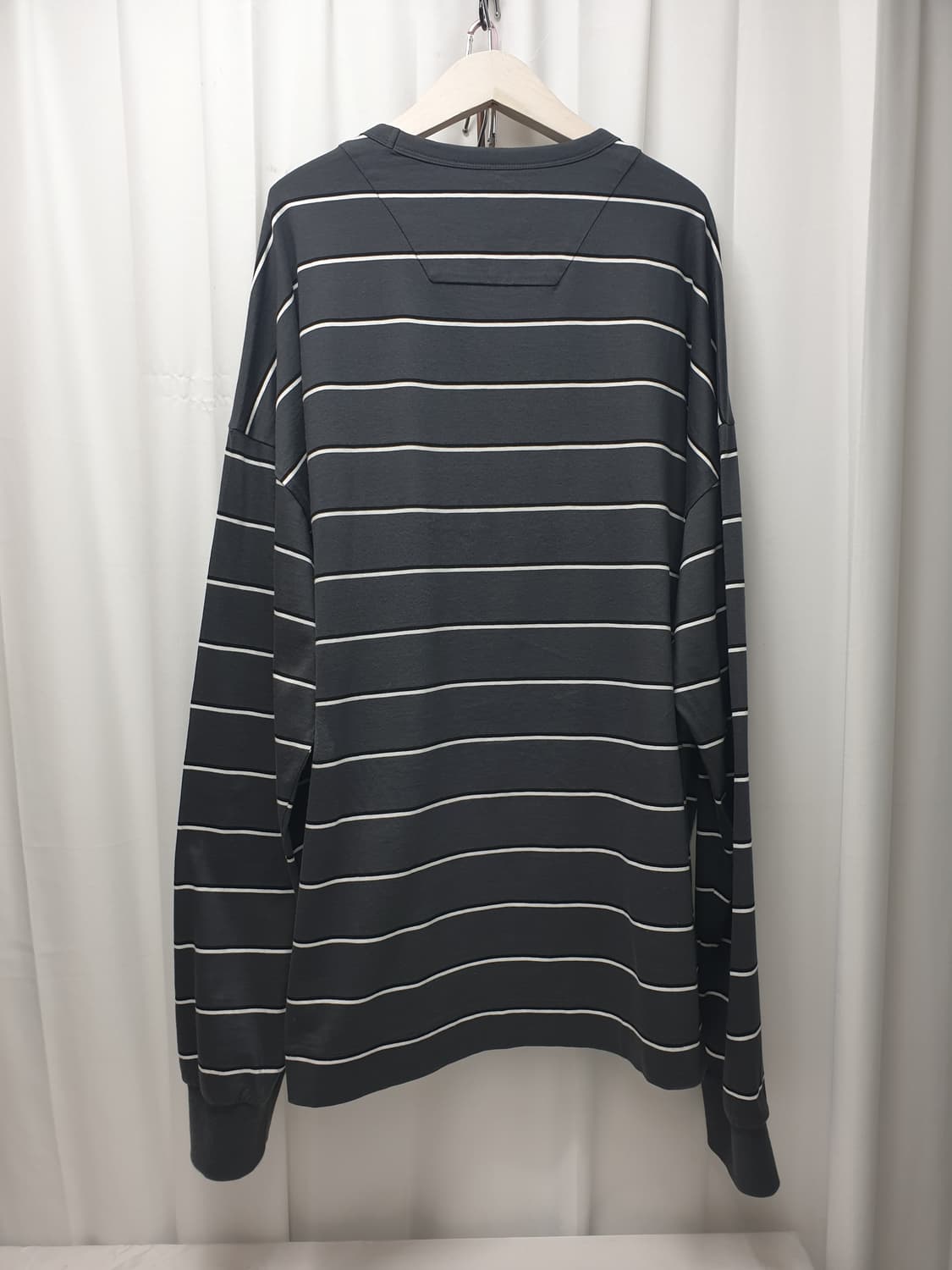 junn.j 준지 그레이 스트라이프 긴팔 티셔츠 L 상품이미지2