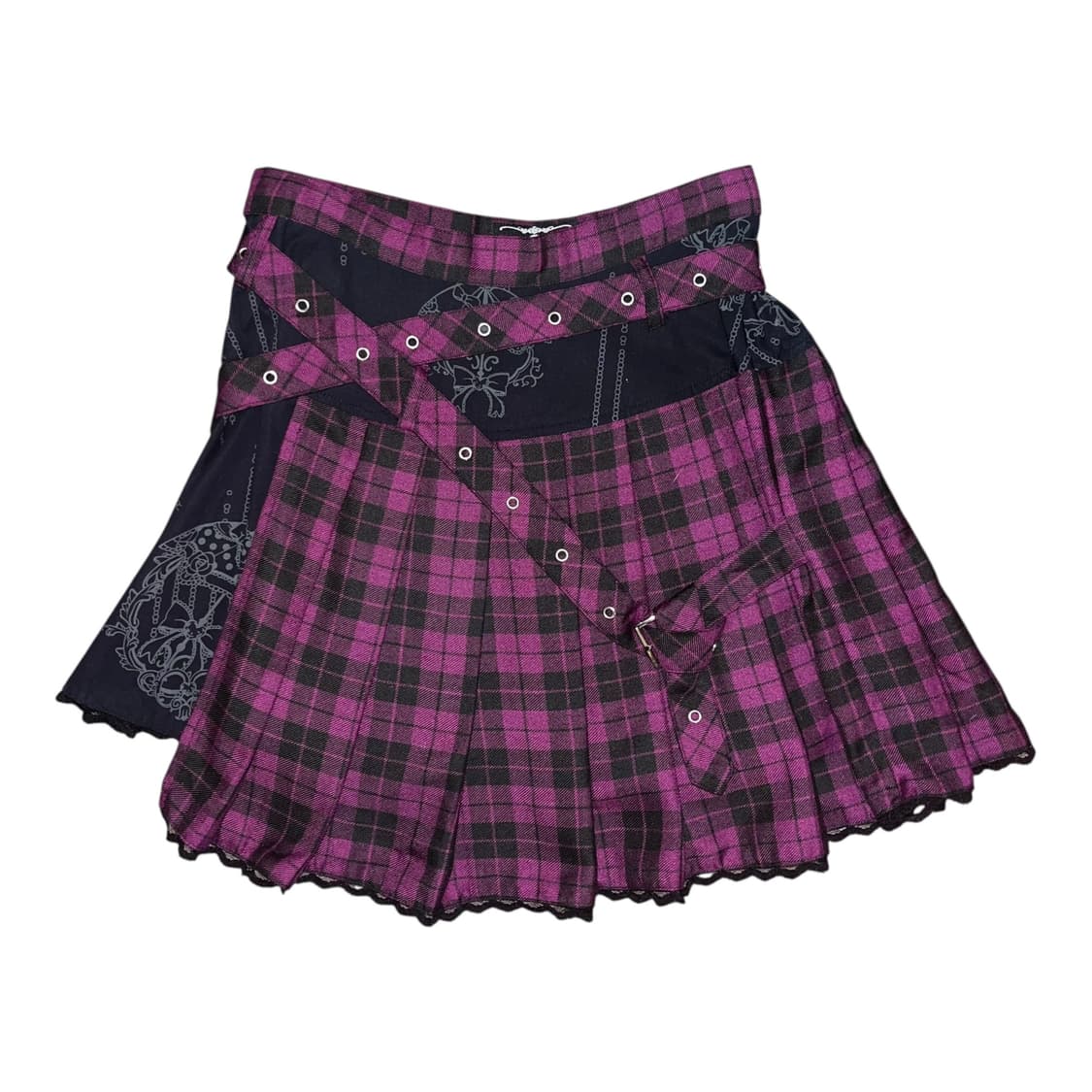 Blood Storm 블러드스톰 타탄체크 벨트 스커트 펑크y2k갸루 상품이미지1