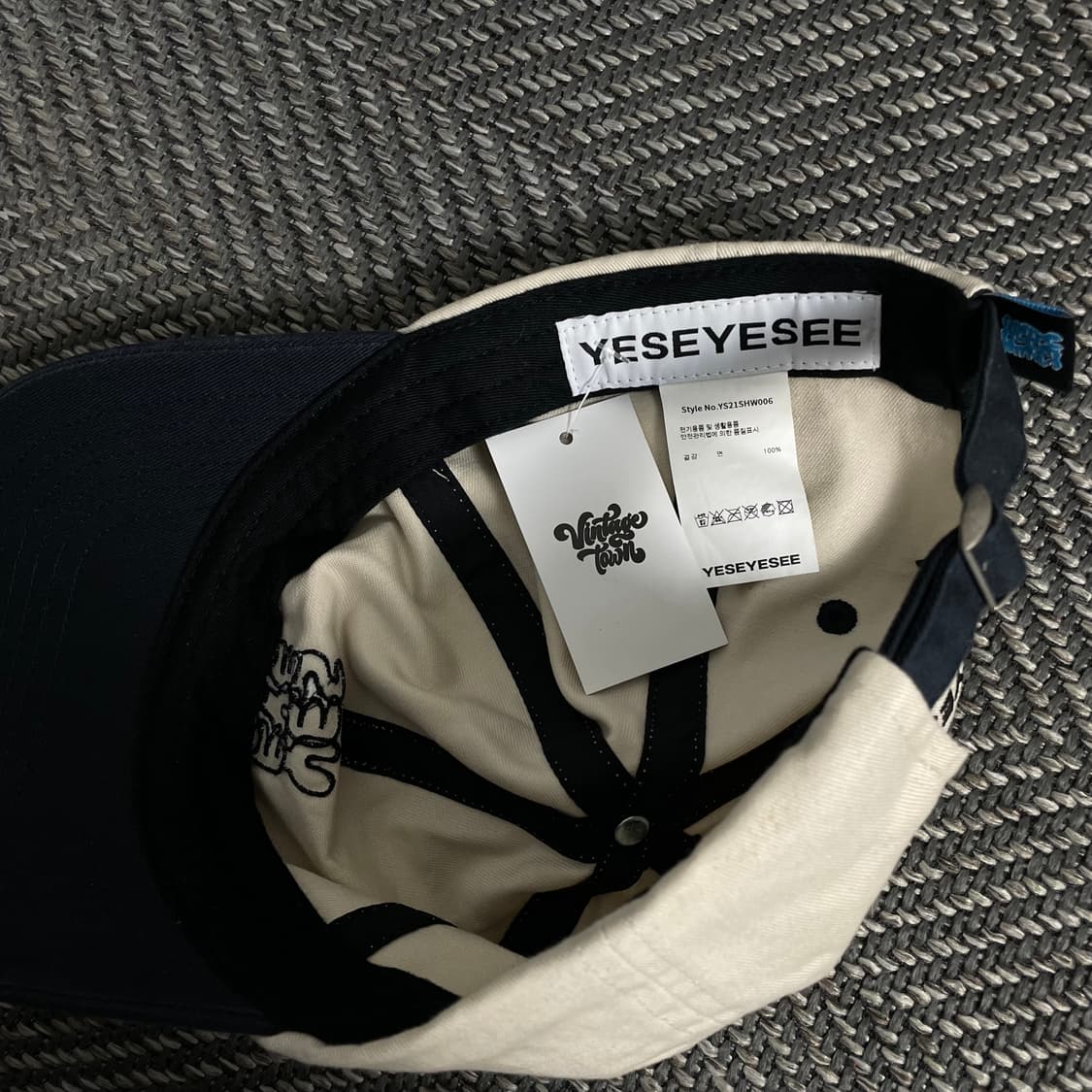 예스아이씨 빅로고 배색 볼캡o 3418 상품이미지4