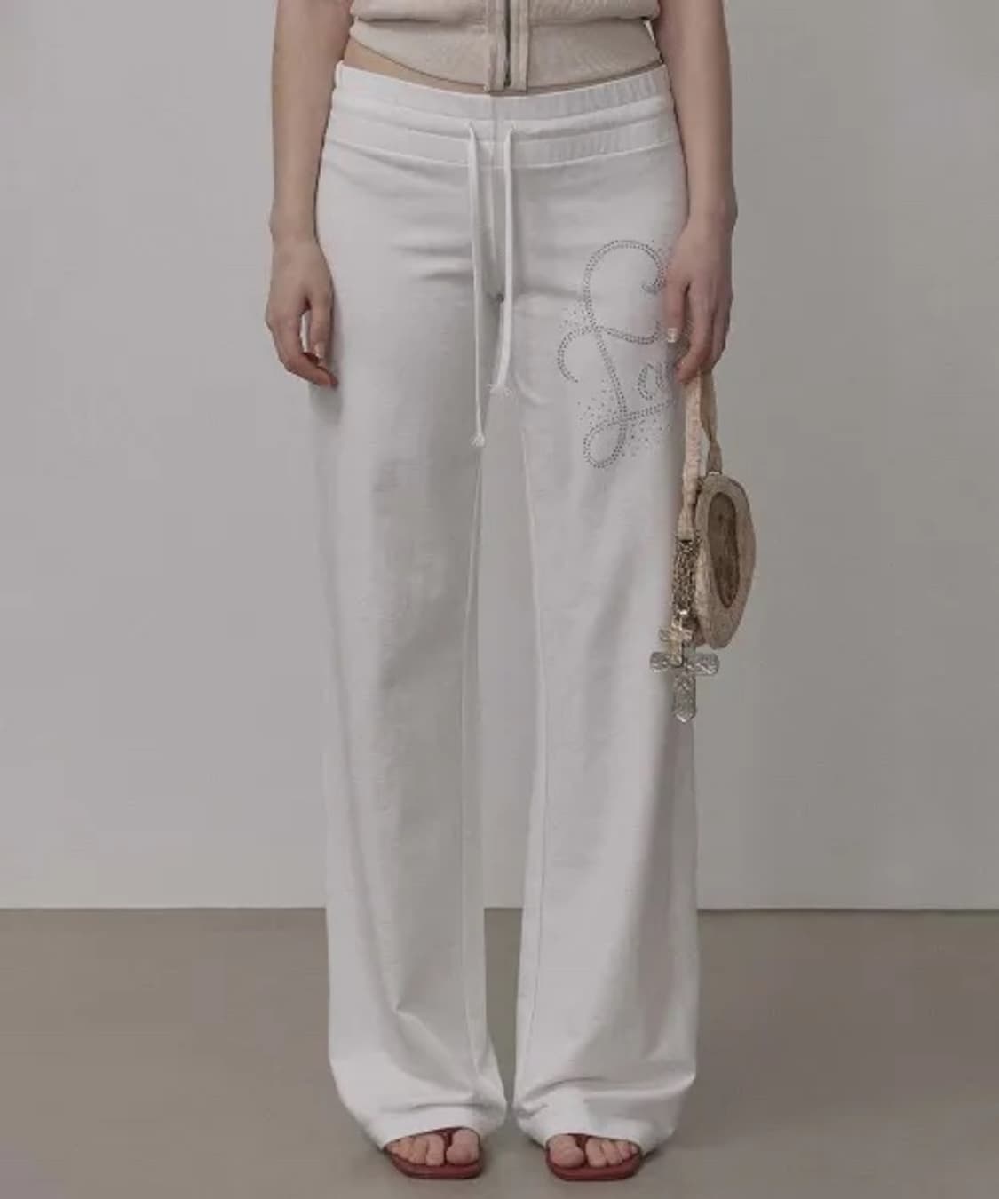 [S] 스컬프터 Faith Cotton Track Pants White 상품이미지1