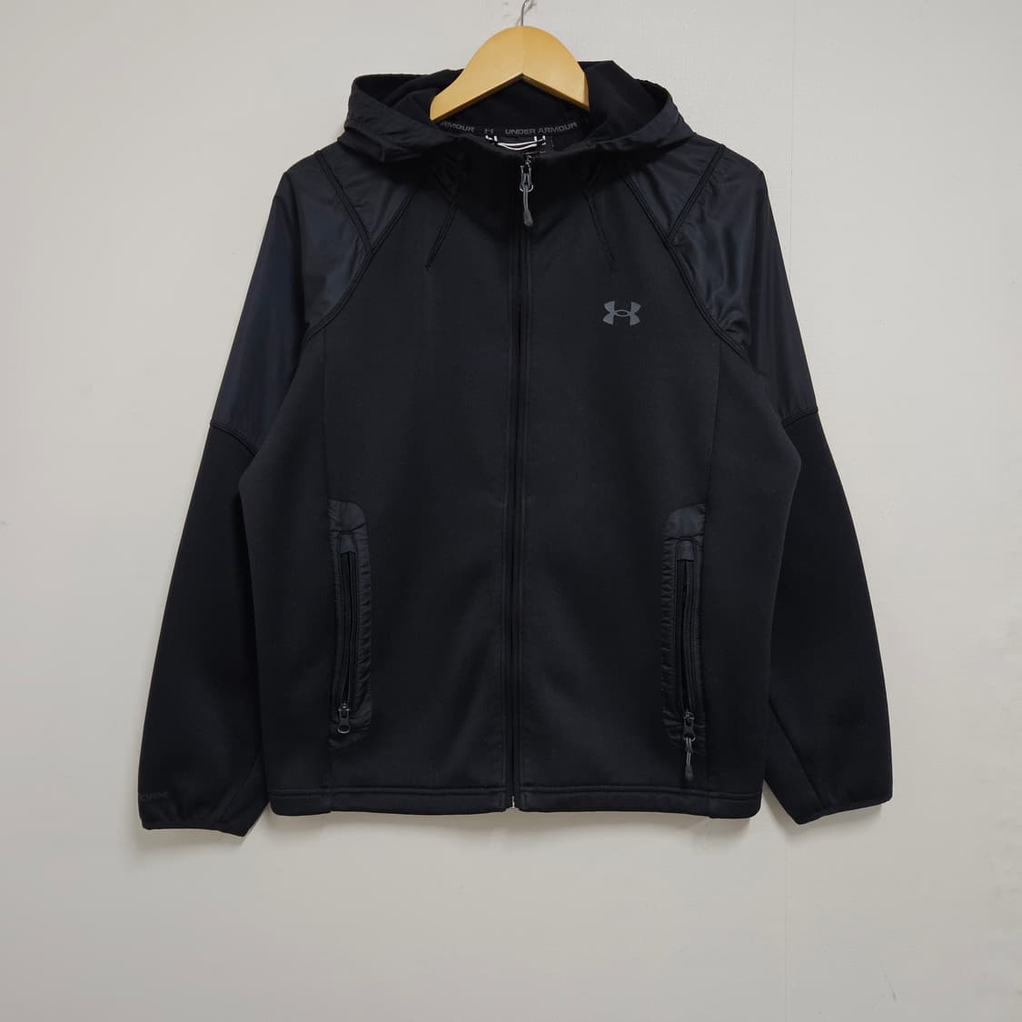M 95-100 언더아머 콜드기어 기모 후드 바람막이 자켓 상품이미지2