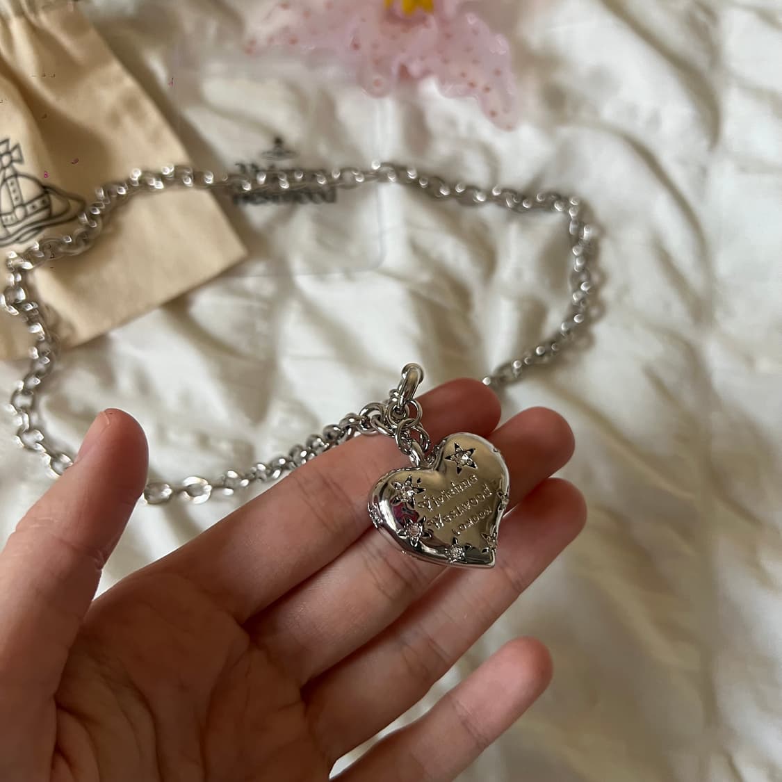 비비안웨스트우드 리 하트 펜던트 네크리스 상품이미지6