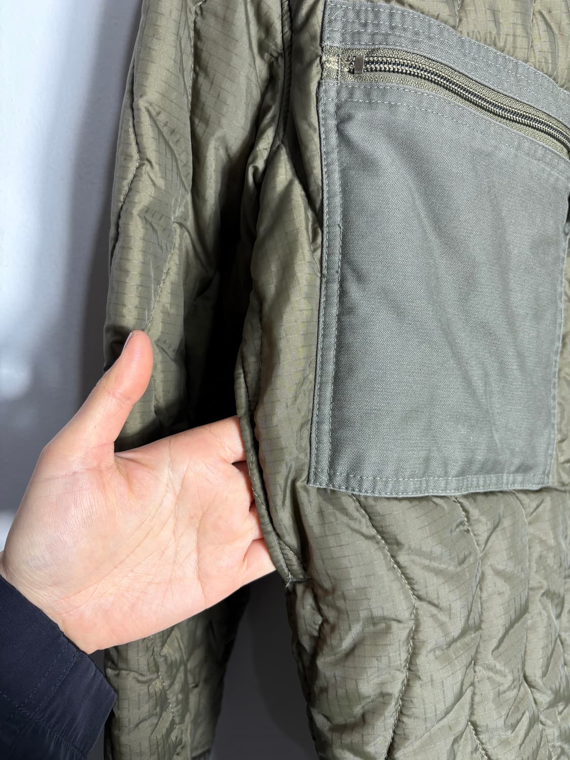 GE 독일군 90s 퀼티드 라이너 자켓 상품이미지5