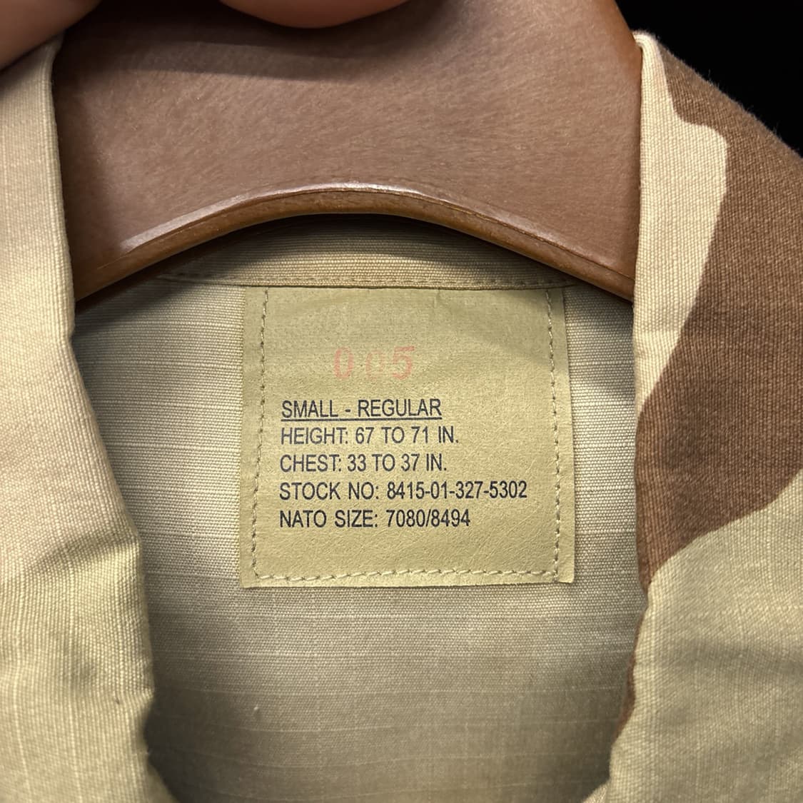 00s US Army 데저트 카모플라쥬 컴뱃 필드자켓 N1137 상품이미지8