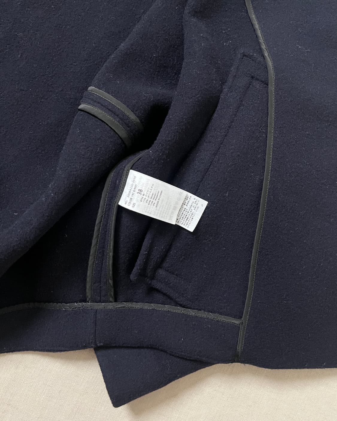 엔폴드 멜튼 울 하이넥 자켓 enfold 상품이미지7