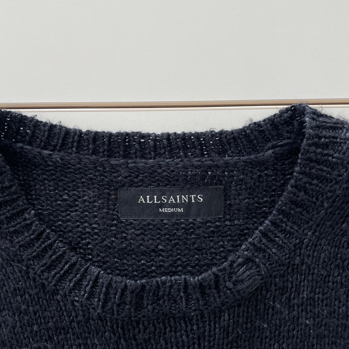 올세인츠 블랙 데미지 니트 상품이미지8