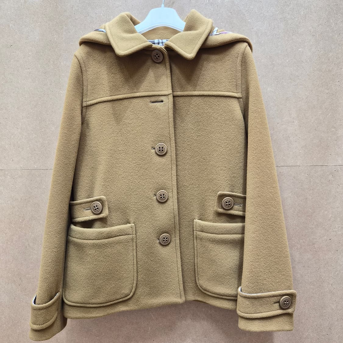 티니위니 후드 모직 코트 상품이미지1