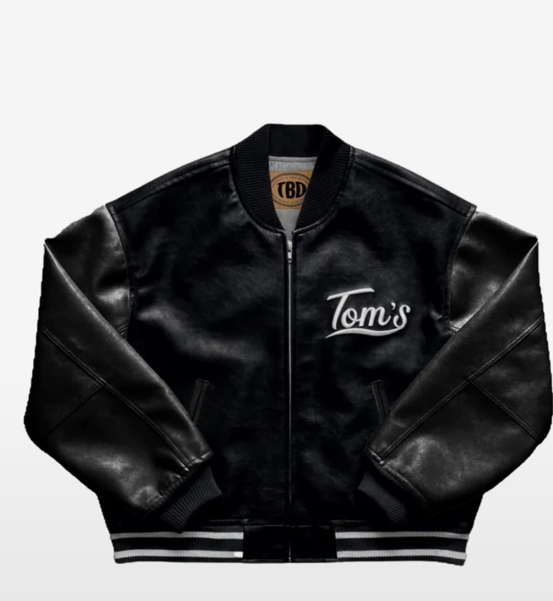 톰스벌스데이 TBD 바시티 봄버 자켓 올블랙 1사이즈 상품이미지1