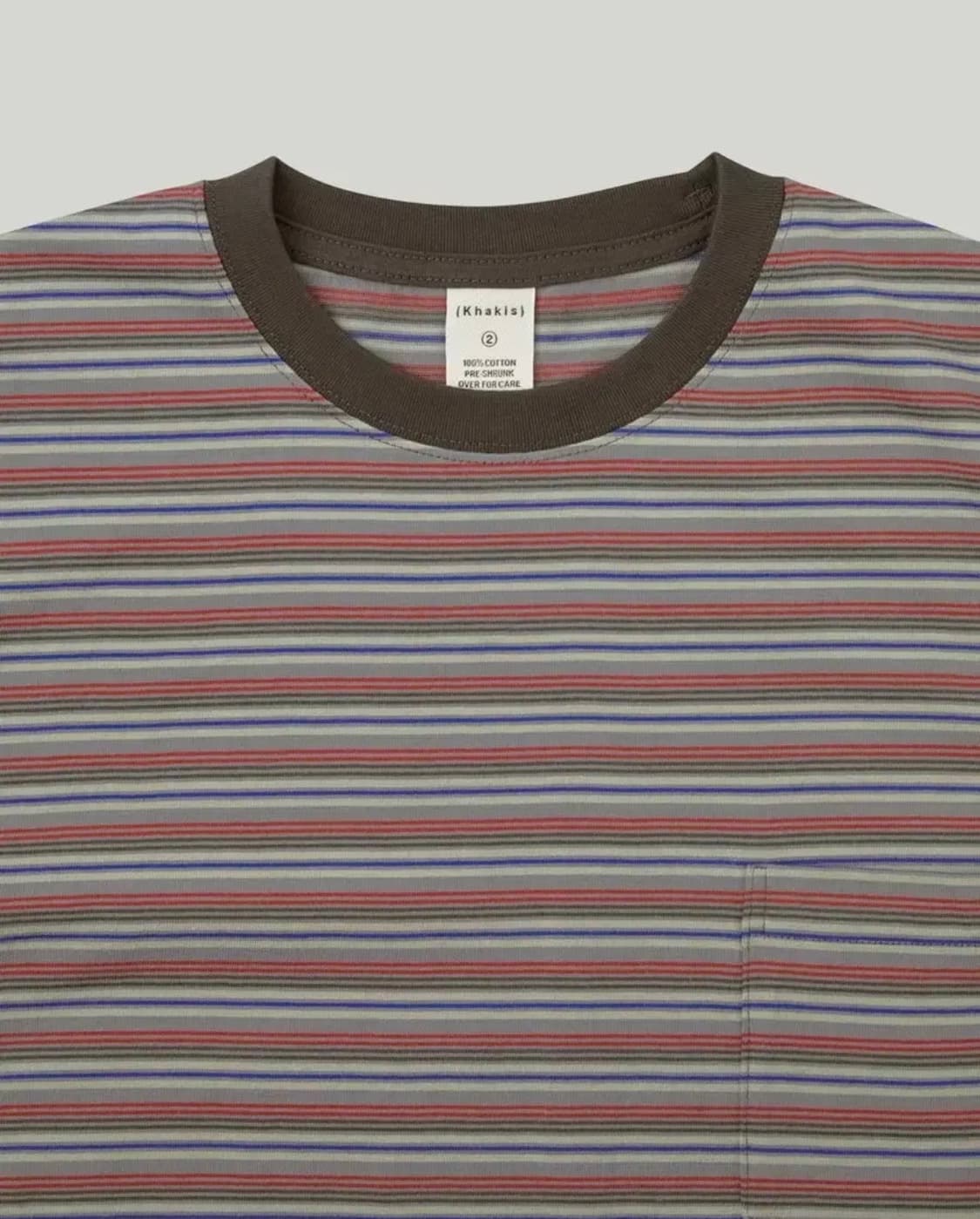 Khakis 카키스 멀티스트라이프 보더 반팔티 3사이즈 상품이미지2